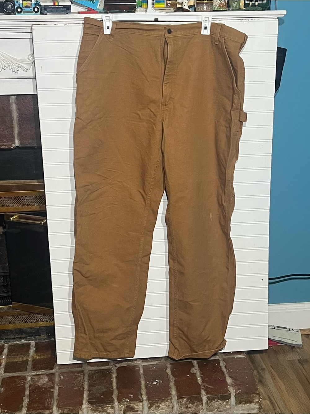 Carhartt B11 Washed Duck Loose Straight Dungarees Utility Pants Work Size 42x34